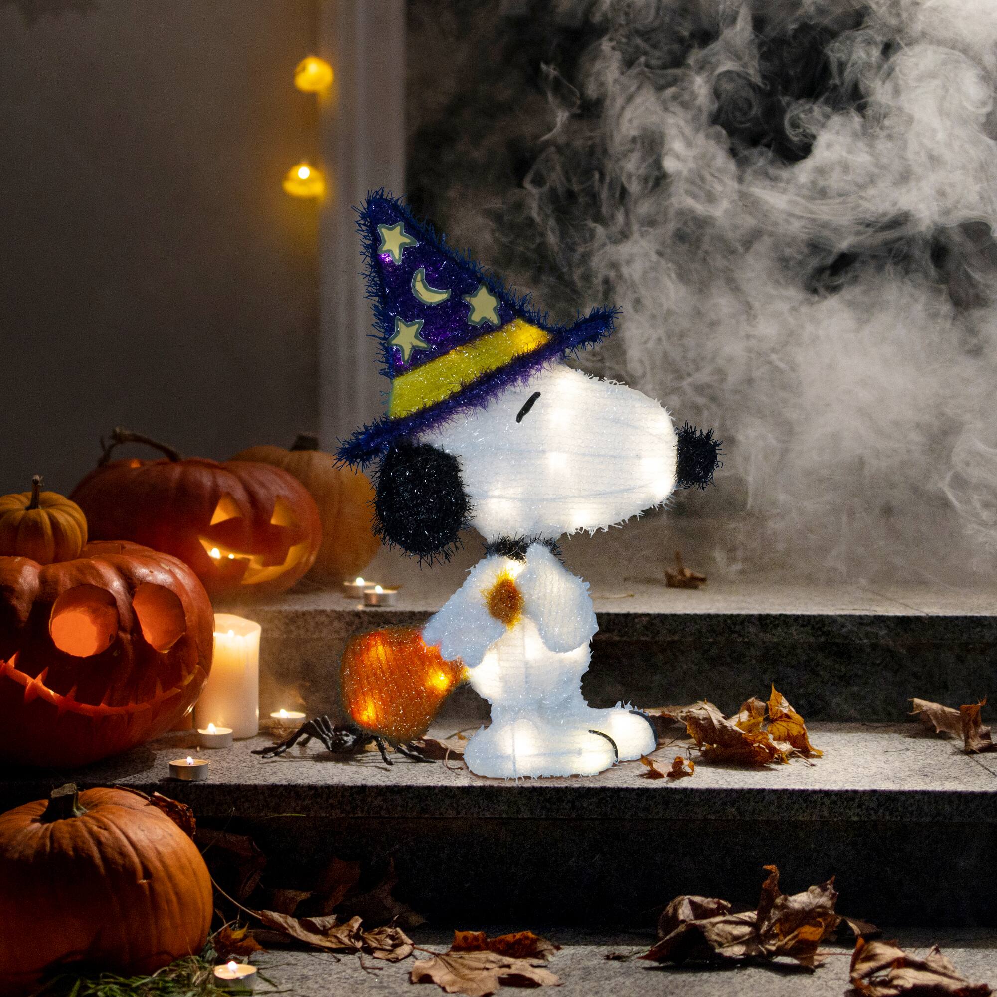 18" LED Peanuts Wizard Snoopy Yard Art
